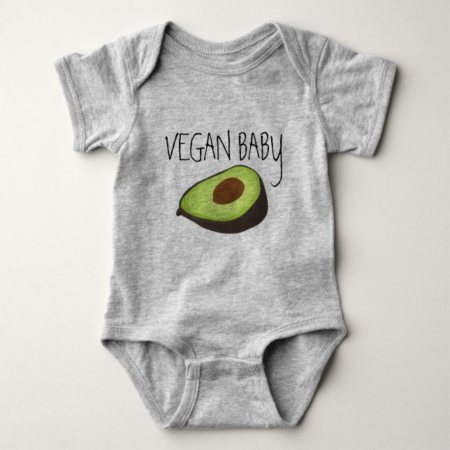 Vegan Baby One-piece Baby Bodysuit (Front)