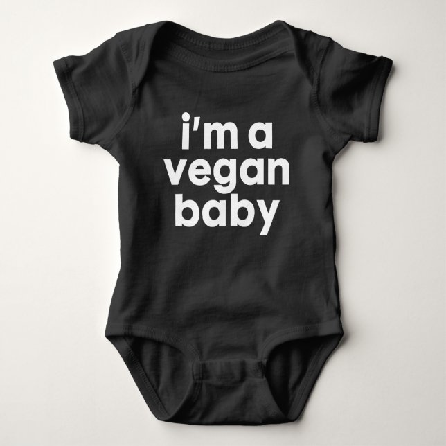 Vegan Baby Romper Playsuit Baby Bodysuit (Front)