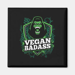Vegan Bad Fitness Gorilla Bodybuilding Beast Magnet
