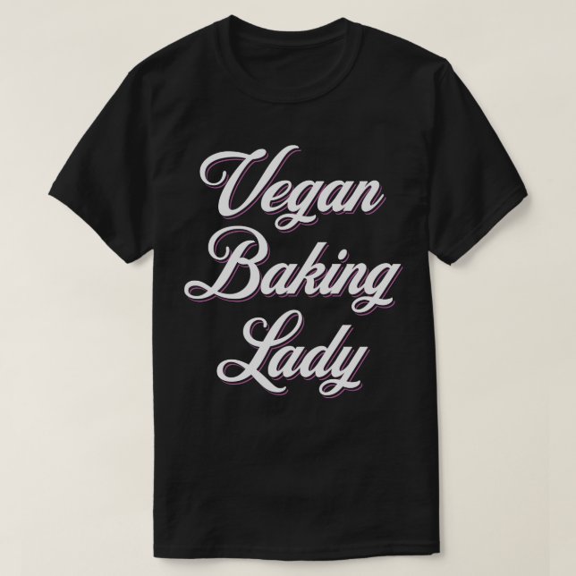 Vegan baking lady T-Shirt (Design Front)