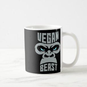 Vegan Beast Workout Muscle Gorilla Gym Bodybuildin Coffee Mug