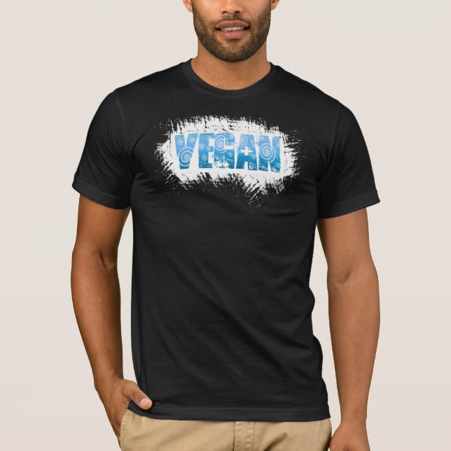 Vegan blue fantastic T-Shirt (Front)