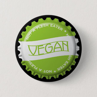 Vegan Bottlecap 6 Cm Round Badge