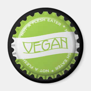 Vegan Bottlecap Magnet