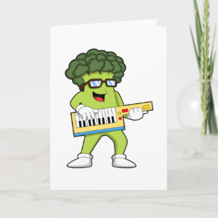 Vegan Broccoli at Music with Guitar Card