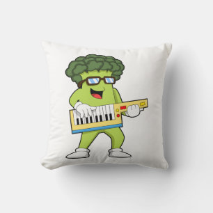 Vegan Broccoli at Music with Guitar Cushion