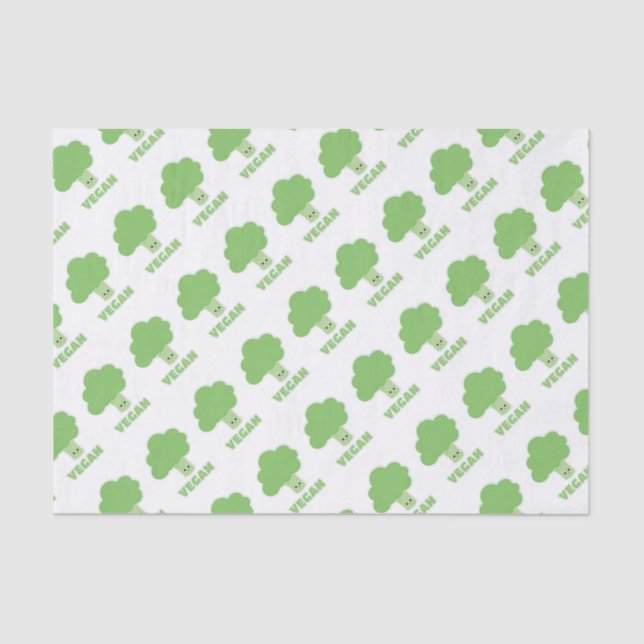 Vegan Broccoli Tissue Paper (Front)