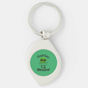Vegan Brussels Sprouts Key Ring