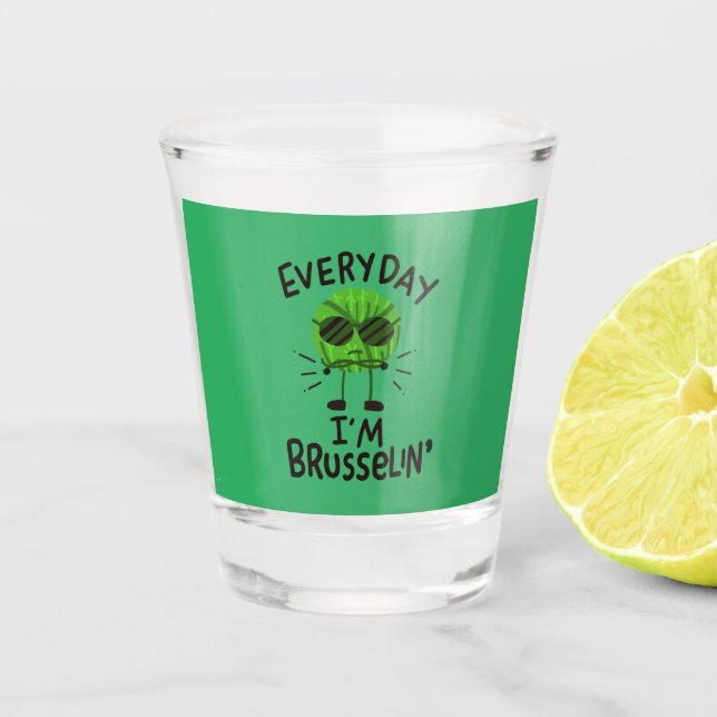 Vegan Brussels Sprouts Shot Glass (Front)