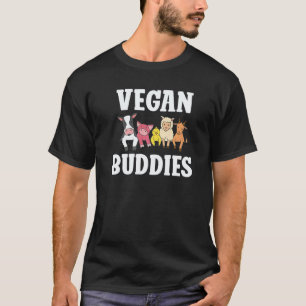 Vegan Buddies Animals Veggie Vegan T-Shirt