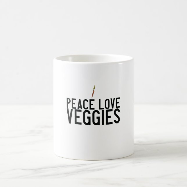 Vegan Carrot Gift Coffee Mug (Center)