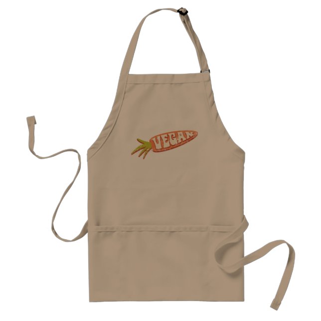 Vegan Carrot Standard Apron (Front)