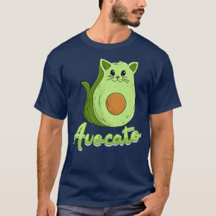 Vegan Cat Cat Owner Male Avocato Kitten  T-Shirt