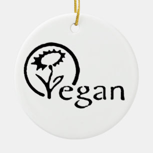 Vegan Ceramic Tree Decoration