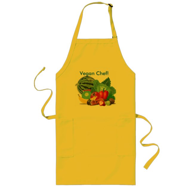 VEGAN CHEF Long Apron (Front)