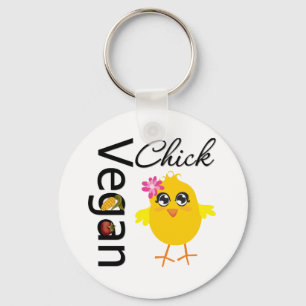 Vegan Chick Key Ring
