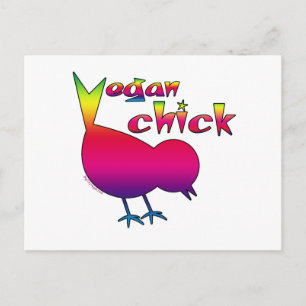 Vegan Chick Postcard