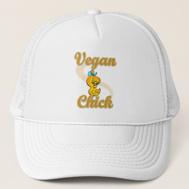 Vegan Chick Trucker Hat (Front)