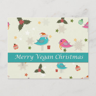 Vegan Christmas Gifts Holiday Postcard