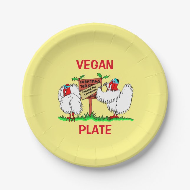 Vegan Christmas Plate (Front)