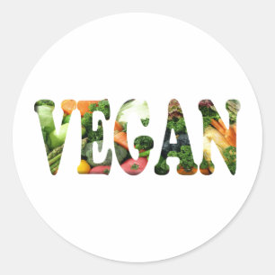 Vegan Classic Round Sticker