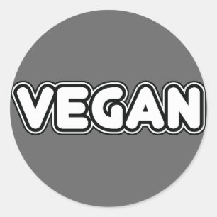 Vegan Classic Round Sticker
