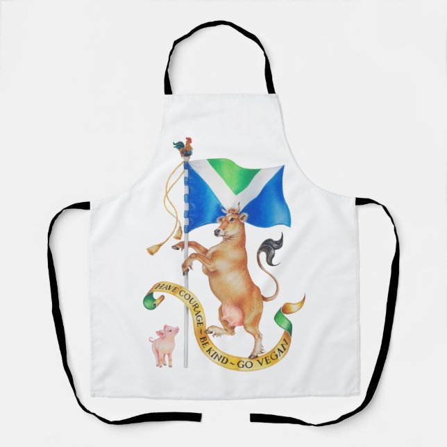 Vegan Coat of Arms Apron (Front)