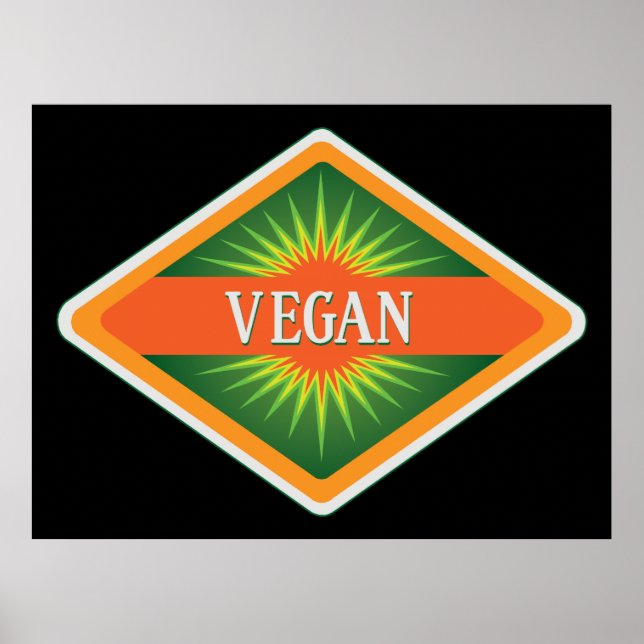 Vegan Colours Logo Poster (Front)