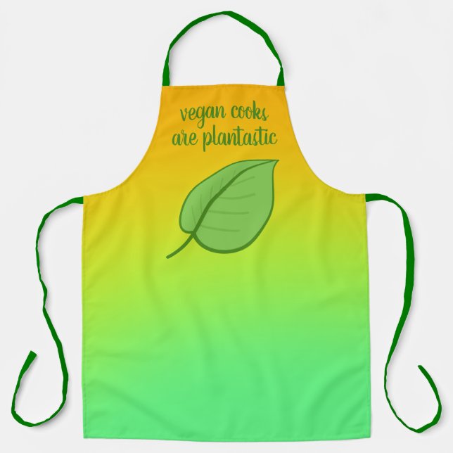 "Vegan Cooks Are Plantastic" Apron (Front)