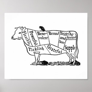 Vegan Cow Poster