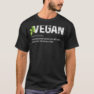 Vegan Definition Funny Vegan Life Love Vegetables T-Shirt