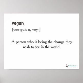 Vegan Definition Poster