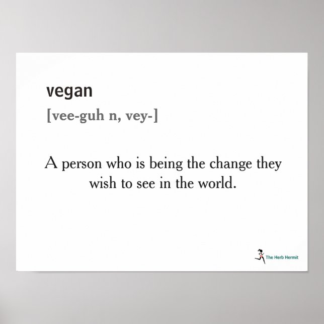 Vegan Definition Poster (Front)
