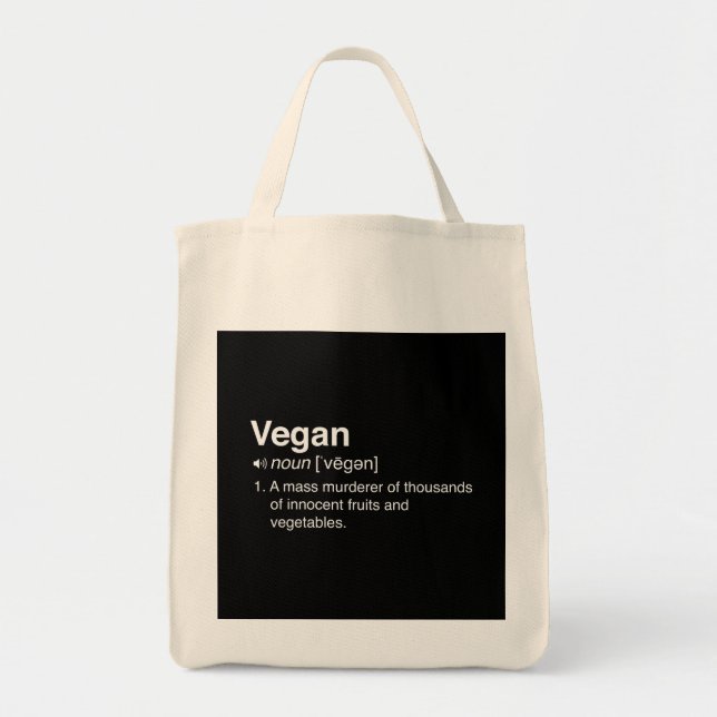 Vegan Definition Tote Bag (Front)