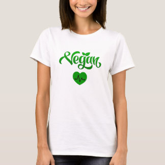 Vegan Diet Heart Healthy and Eco-Friendly Living T-Shirt