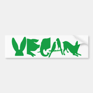 VEGAN DK GREEN BUMPER STICKER