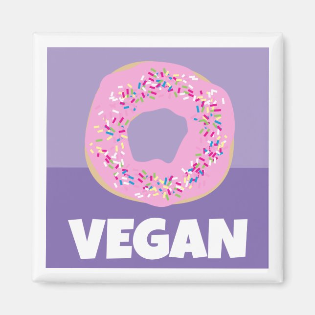 Vegan Doughnut Magnet (Front)