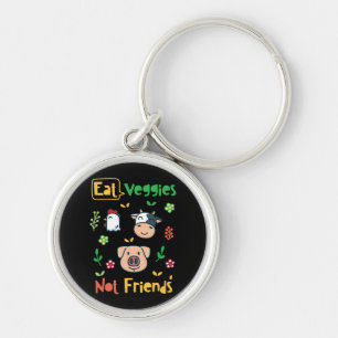 Vegan - Eat Veggies Vegan Key Ring