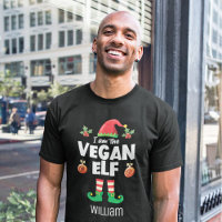 Vegan elf family matching christmas outfit name