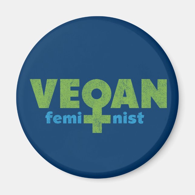 Vegan Feminist Magnet (Front)