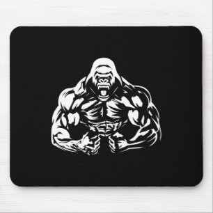 Vegan Fitness Gorilla Workout Apparel Uni-adults G Mouse Pad
