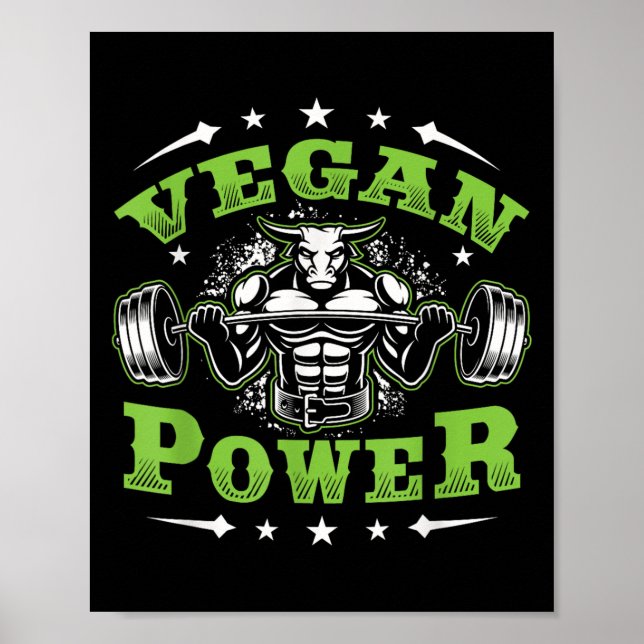 Vegan Fitness Workout I'm Vegan Wer  Poster (Front)