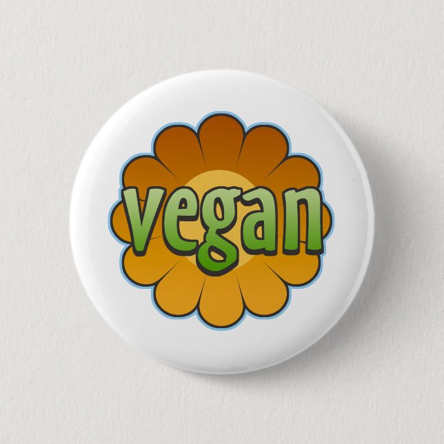 Vegan Flower Button (Front)