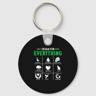 Vegan for everything - vegan vegetarian key ring
