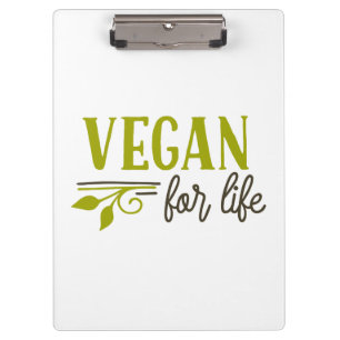 Vegan For Life Clipboard