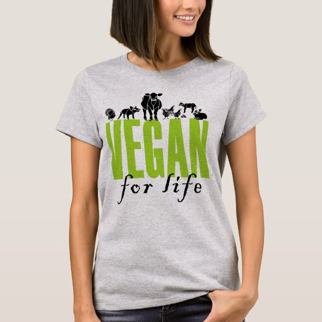 Vegan for Life! Women's T-shirt. T-Shirt (Front)