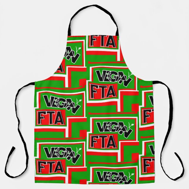 Vegan For The Animals (FTA)    Apron (Front)
