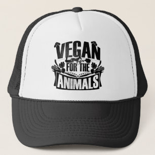 Vegan for the animals trucker hat