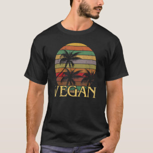 Vegan For Women Men Kid Retro Vintage Used Look Ve T-Shirt