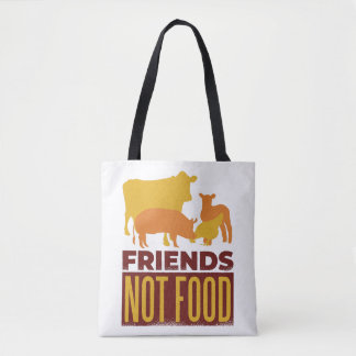 VEGAN - FRIENDS NOT FOOD TOTE BAG